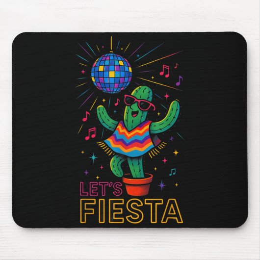 Cinco de mayo Mexicaanse cactus feest grappig laat Muismat (Voorkant)