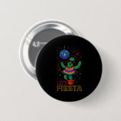 Cinco de mayo Mexicaanse cactus feest grappig laat Ronde Button 5,7 Cm (Voorkant /achterkant)