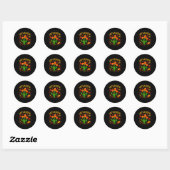 Cinco de mayo Mexicaanse cactus feest grappig laat Ronde Sticker (Vel)