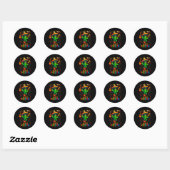 Cinco de mayo Mexicaanse cactus feest grappig laat Ronde Sticker (Vel)
