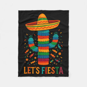 Cinco de mayo Mexicaanse cactus feest grappig late Fleece Deken