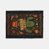 Cinco de mayo Mexicaanse cactus feest grappig late Fleece Deken (Voorkant (Horizontaal))