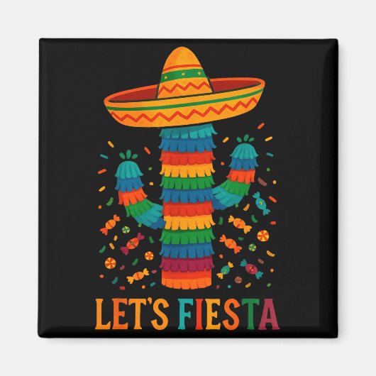 Cinco de mayo Mexicaanse cactus feest grappig late Magneet (Voorkant)