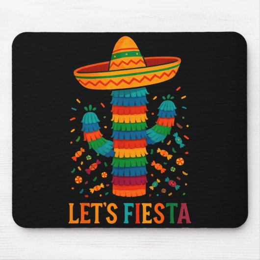 Cinco de mayo Mexicaanse cactus feest grappig late Muismat (Voorkant)