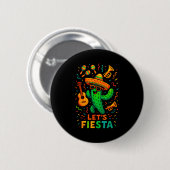 Cinco de mayo Mexicaanse cactus feest grappig late Ronde Button 5,7 Cm (Voorkant /achterkant)