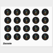Cinco de mayo Mexicaanse cactus feest grappig late Ronde Sticker (Vel)