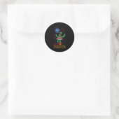 Cinco de mayo Mexicaanse cactus feest grappig late Ronde Sticker (Tas)