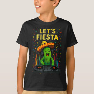 Cinco de mayo Mexicaanse cactus feest grappig late T-shirt
