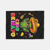 Cinco de mayo Mexicaanse cactus grappig laten we f Fleece Deken (Voorkant (Horizontaal))