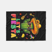 Cinco de mayo Mexicaanse cactus grappig laten we f Fleece Deken (Voorkant (Horizontaal))