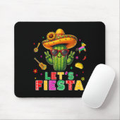 Cinco de mayo Mexicaanse cactus grappig laten we f Muismat (Met muis)