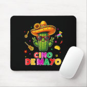 Cinco de mayo Mexicaanse cactus grappig laten we f Muismat (Met muis)