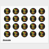 Cinco de mayo Mexicaanse cactus grappig laten we f Ronde Sticker (Vel)