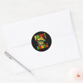 Cinco de mayo Mexicaanse cactus grappig laten we f Ronde Sticker (Envelop)