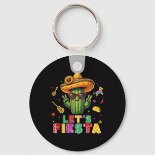 Cinco De Mayo Mexicaanse Cactus Grappig Laten we F Sleutelhanger