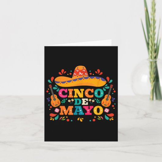 Cinco de Mayo Mexicaanse feesten 5 de Mayo M Kaart (Voorkant)