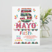 Cinco de Mayo Mexicaanse Fiesta Papier Picado Kaart (Staand voorkant)