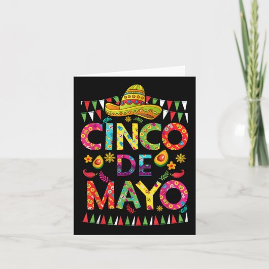 Cinco de Mayo Mexicaanse Fiesta Squad 5 de Mayo vo Kaart (Voorkant)