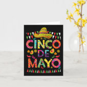 Cinco de Mayo Mexicaanse Fiesta Squad 5 de Mayo vo Kaart (Gele Bloem)