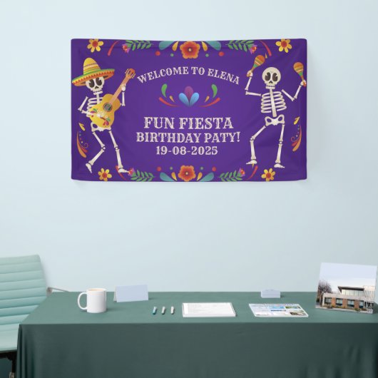 Cinco de Mayo Mexicaanse Fiesta verjaardag Custom Spandoek (Beurs)