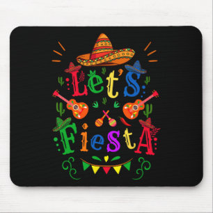 Cinco De Mayo Mexicaanse Gitaar Cactus Laten we Fe Muismat