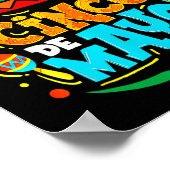 Cinco De Mayo Mexicaanse Hoed Feest Chili Pepper Poster (Hoek)