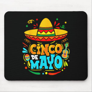 Cinco De Mayo Mexicaanse Sombrero Feest Chili Pepp Muismat
