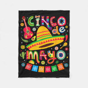 Cinco de Mayo Mexicaanse Taco Funny 5 De Mayo Lets Fleece Deken