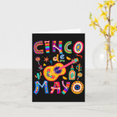 Cinco de Mayo Mexicaanse Taco Funny 5 De Mayo Lets Kaart (Gele Bloem)