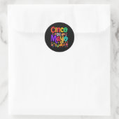 Cinco de Mayo Mexicaanse Taco Funny 5 De Mayo Lets Ronde Sticker (Tas)
