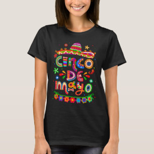 Cinco De Mayo Mexicaanse Taco Laten we feest viere T-shirt