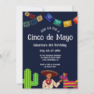 Cinco de Mayo Mexicaanse verjaardagsfeestje Kaart