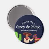 Cinco de Mayo Mexicaanse verjaardagsfeestje Magneet (Voorkant / Achterkant)