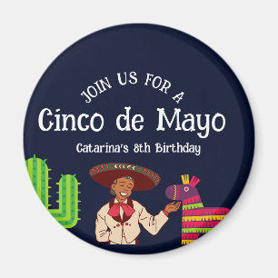 Cinco de Mayo Mexicaanse verjaardagsfeestje Magneet