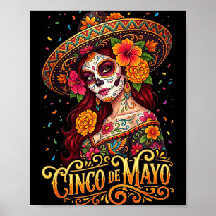 Cinco De Mayo Mexicaanse Vrouwen Fiesta 5 De Mayo  Poster