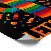 Cinco de mayo mexican cactus party funny letsCinco Poster (Hoek)