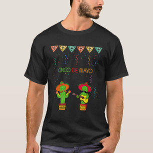 Cinco De Mayo Mexican Cactus Sing T-shirt