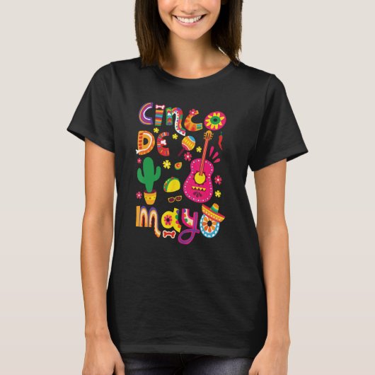 Cinco De Mayo Mexican Fiesta 5 De Mayo 2 T-shirt (Voorkant)