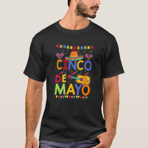Cinco De Mayo Mexican Fiesta 5 De Mayo Funny 5 De T-shirt