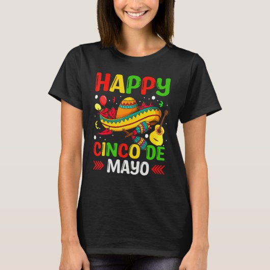 Cinco De Mayo Mexican Fiesta 5 De Mayo T-shirt (Voorkant)