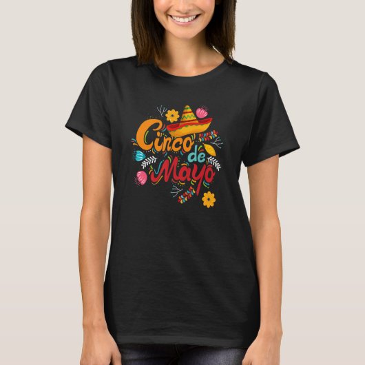 Cinco De Mayo Mexican Fiesta 5 De Mayo T-shirt (Voorkant)