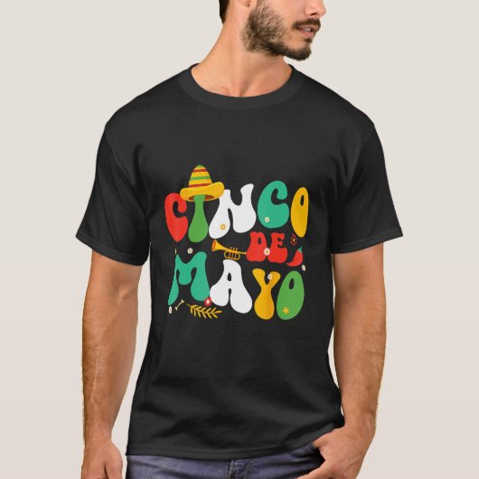 Cinco De Mayo Mexican Fiesta celebrate 5 De Mayo M T-shirt (Voorkant)