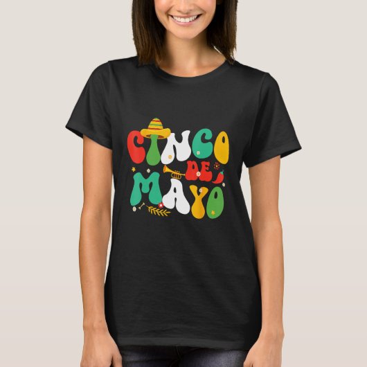 Cinco De Mayo Mexican Fiesta celebrate 5 De Mayo M T-shirt (Voorkant)
