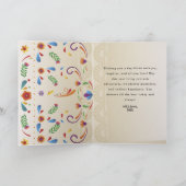 Cinco de Mayo Mexican Fiesta Dode schedel Custom Bedankkaart (Binnen)