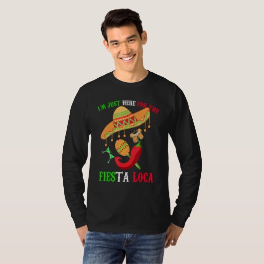 Cinco De Mayo Mexican Fiesta Loca Crazy Party Span T-shirt (Voorkant volledig)