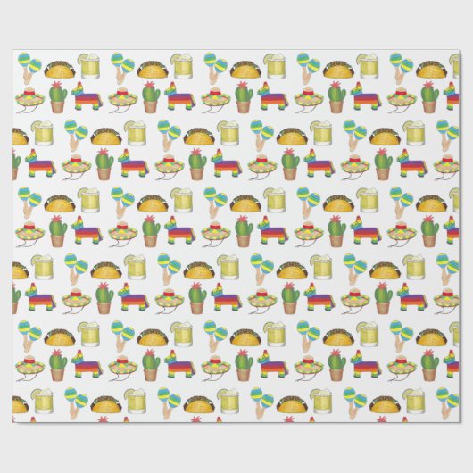 Cinco de Mayo Mexican Fiesta Party Celebration Cadeaupapier (Vlak)