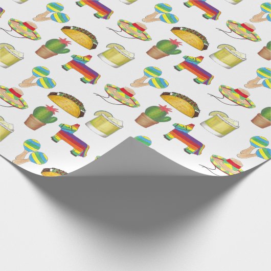 Cinco de Mayo Mexican Fiesta Party Celebration Cadeaupapier (Hoek)