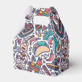 Cinco De Mayo Mexican Fiesta Seamless Pattern Bedankdoosjes (Achterkant)