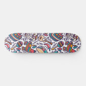 Cinco De Mayo Mexican Fiesta Seamless Pattern Persoonlijk Skateboard (Horizontaal)