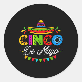 Cinco de Mayo Mexican Fiesta Squad 5 De Mayo Mexic Ronde Sticker
